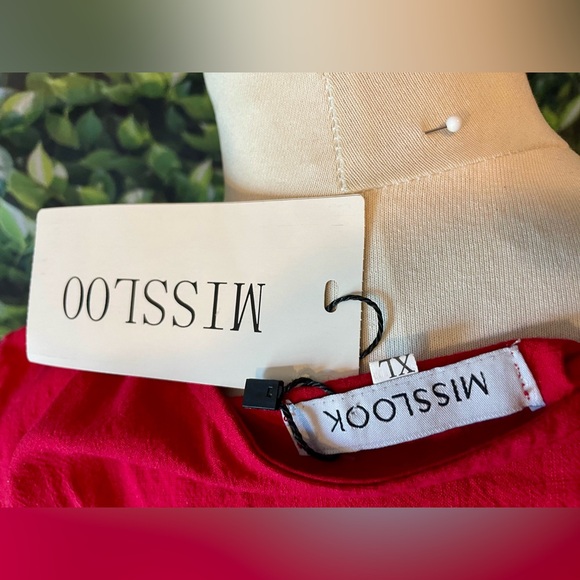 NWT MISSLOOK xl red dress - Picture 3 of 3